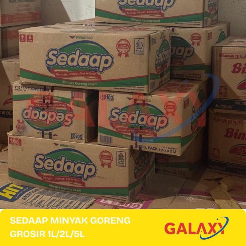 Sedaap Minyak Goreng Refil Grosir 1 Liter