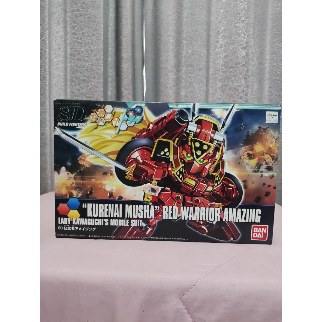 1/144 SD Build Fighters "Kurinai Musha" Red Warrior Amazing Bandai