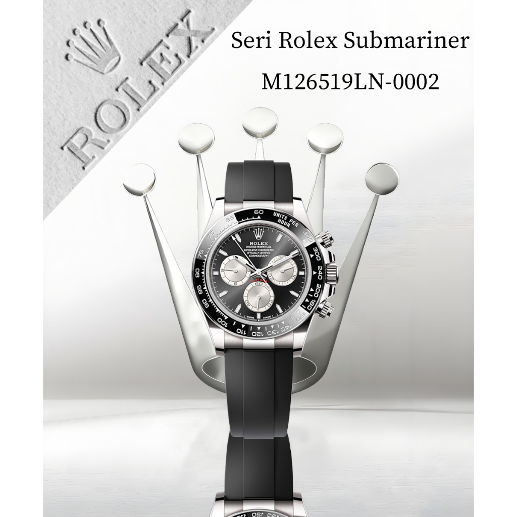 【100% Asli】Jam Tangan Pria Rolex Daytona M126519LN-0002 Emas 18K  40mm Tersedia