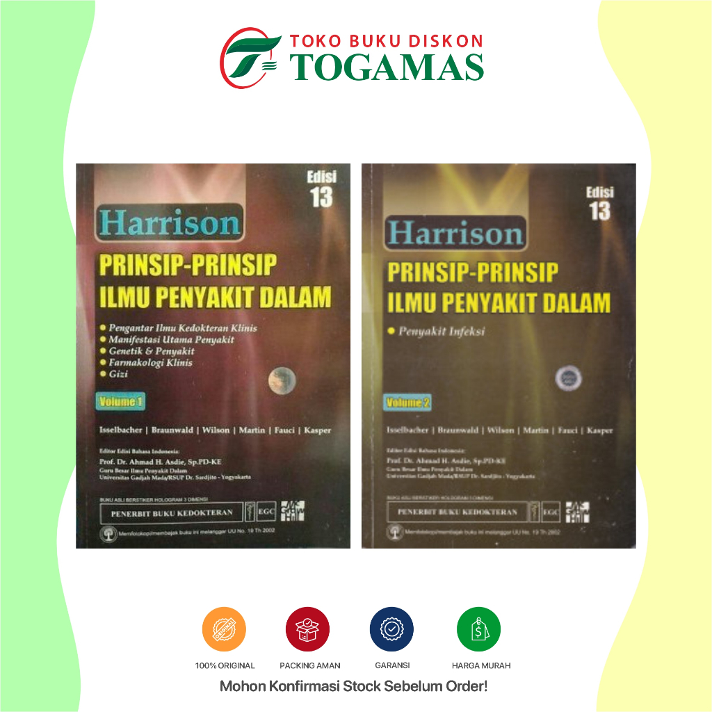 [PROMO] Buku Harrison: Prinsip-Prinsip Ilmu Penyakit Dalam Volume 1 dan 2 Edisi 13 - ISSELBACHER