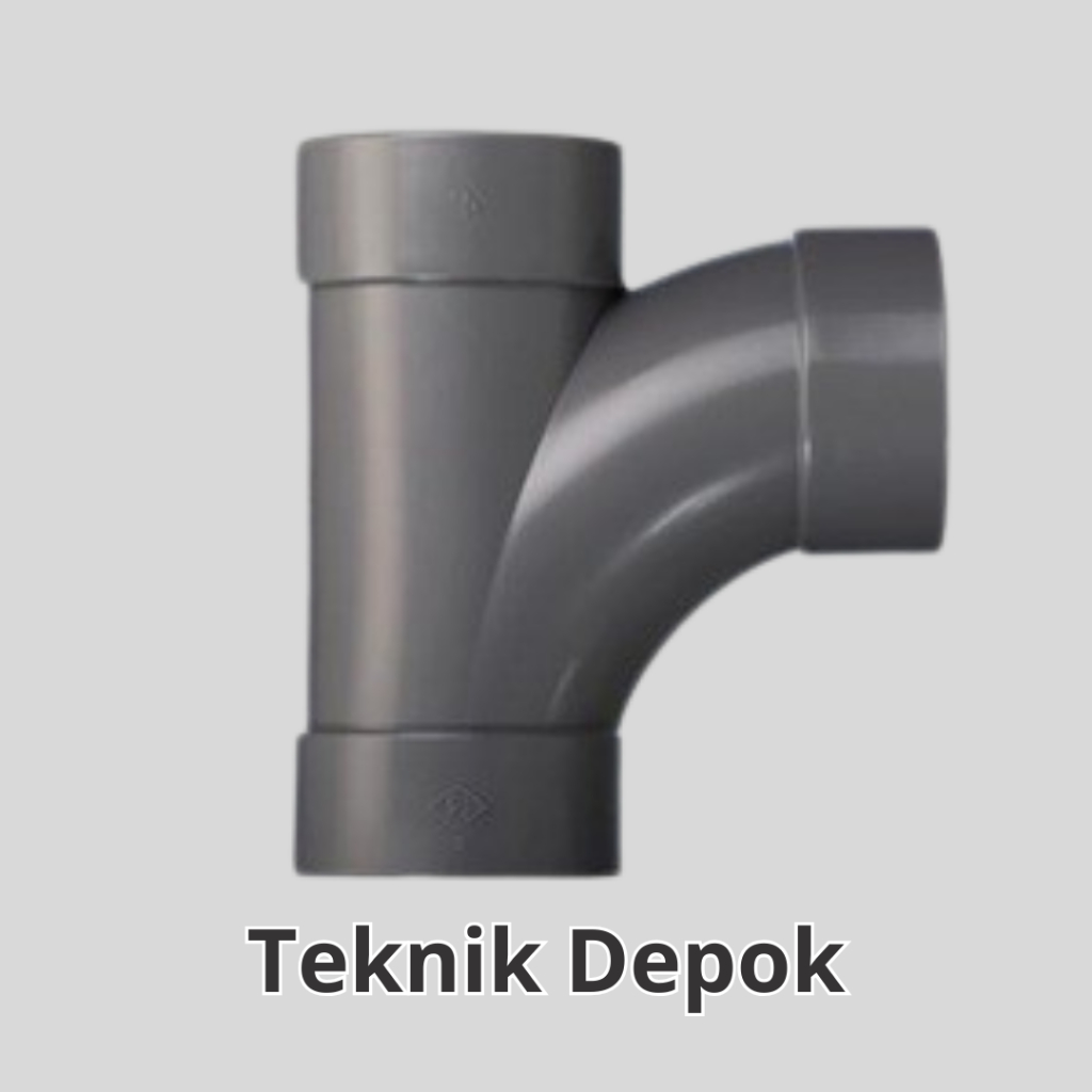 Large Radius Tee AW 6 x 3 inch Rucika Sambungan Pipa Paralon Rucika Cabang 3 TY T Tee Way 90 derajat