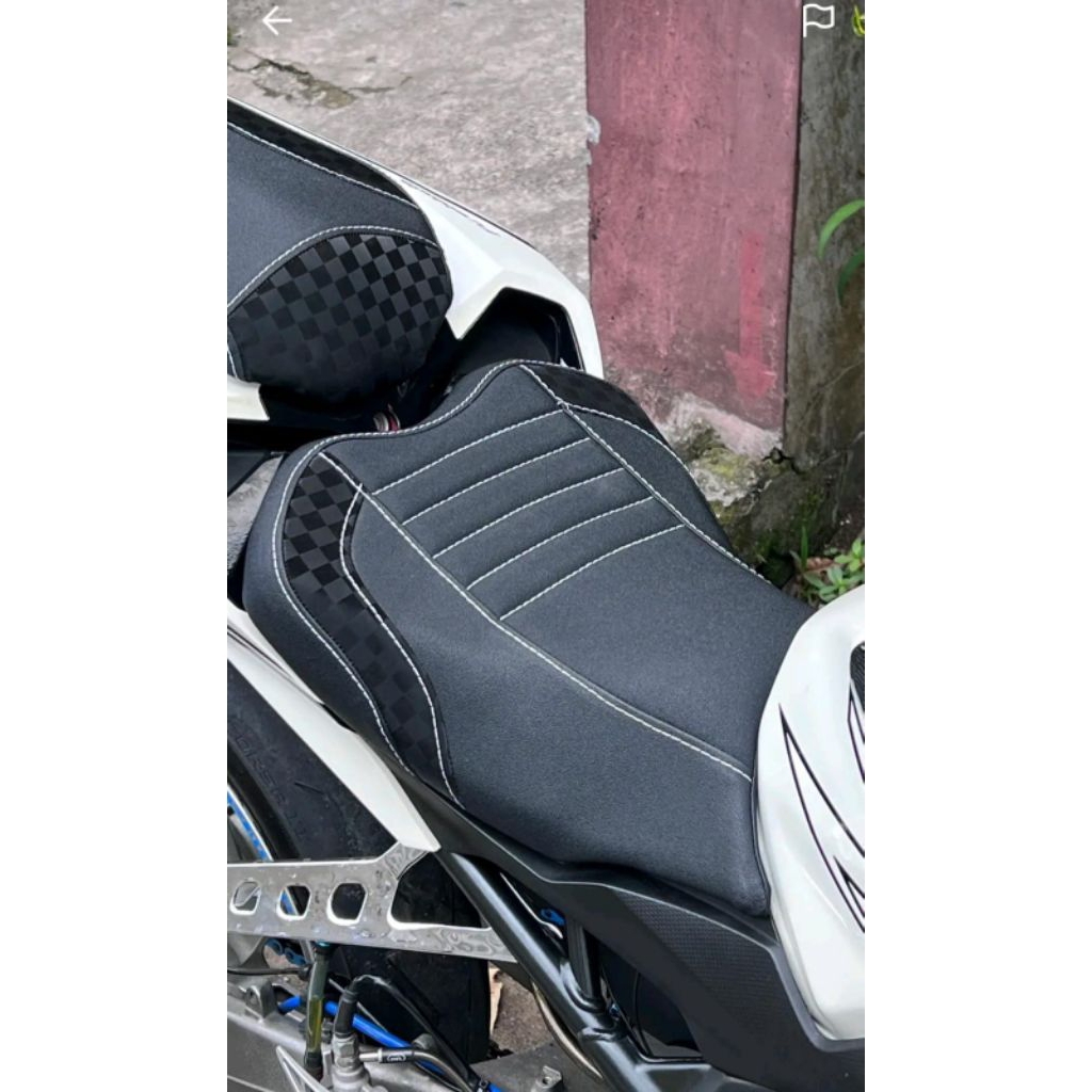 kulit jok sarung jok cover jok motor Honda CBR 250 RR variasi catur