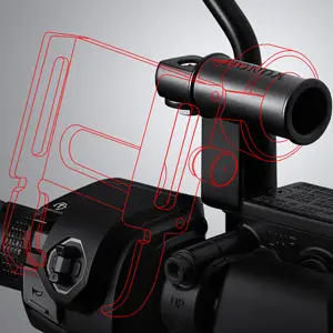 61312K1ZV00 Bracket Phone Holder TAMBAHAN BRAKET DUDUKAN HP SPION PCX160 ORIGINAL ASLI AHM HONDA