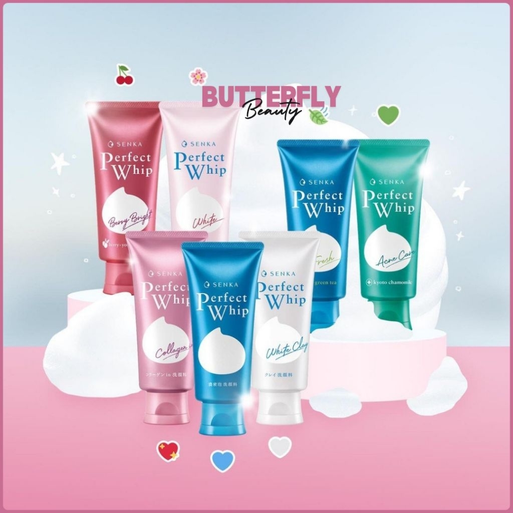 SENKA PERFECT WHIP| PERFECT WHIP FRESH| SENKA PERFECT WHIP ACNE CARE| SENKA PERFECT WHIP WHITE CLAY