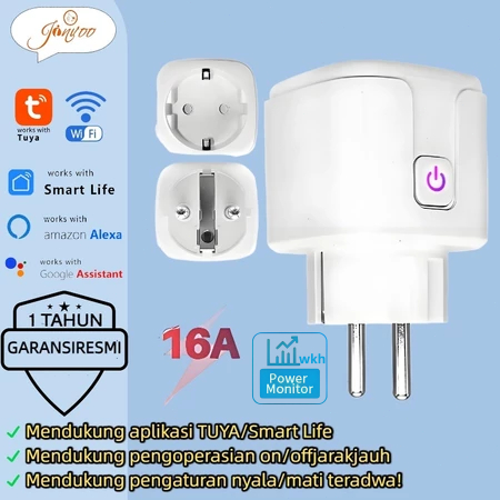 JinvooSmart Smart Plug WiFi EU Plug 16A with Monitoring Function