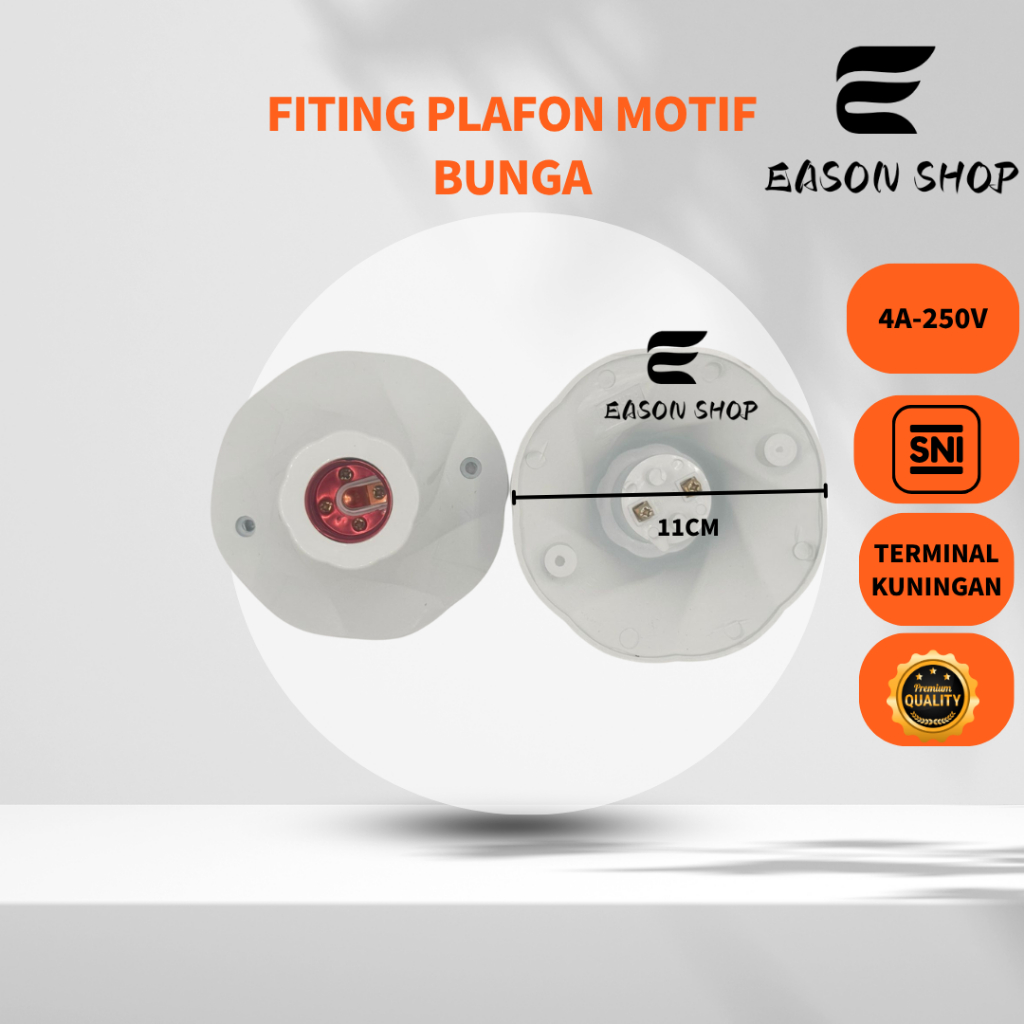 Fitting Plafon/ Fitting Lampu Plafon Bulat Bunga/FITTING PLAFON LAMPU