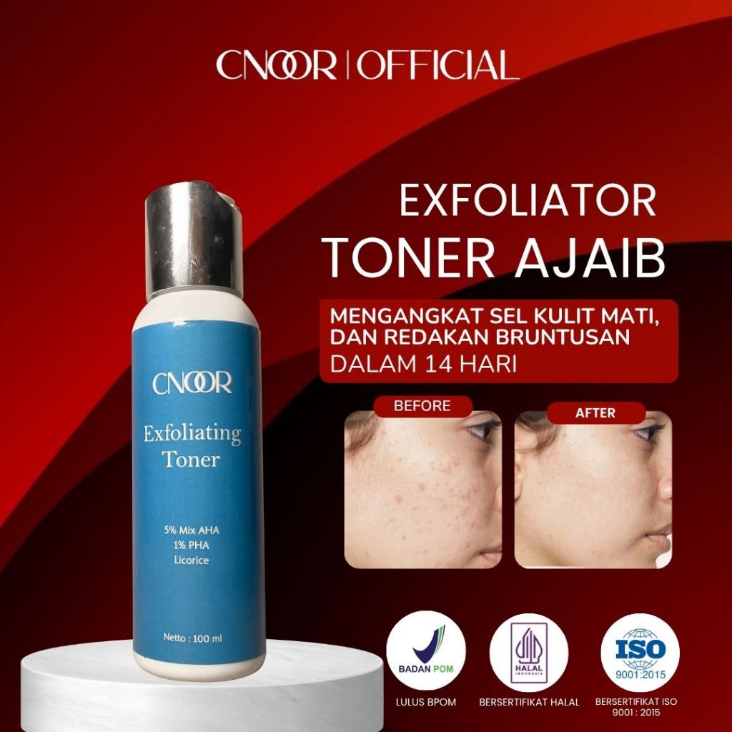 Exfoliating Toner CNOOR - Toner Exfoliasi Kulit Eksfoliasi Wajah