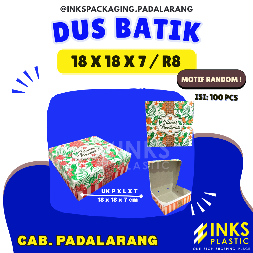 DUS SNACK MOTIF BATIK 18 x 18