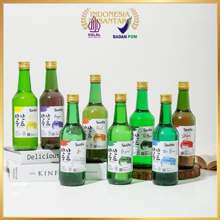 Soju Halal Non Alkohol Sooha Minuman Korea Sparkling Water Barkarbonasi