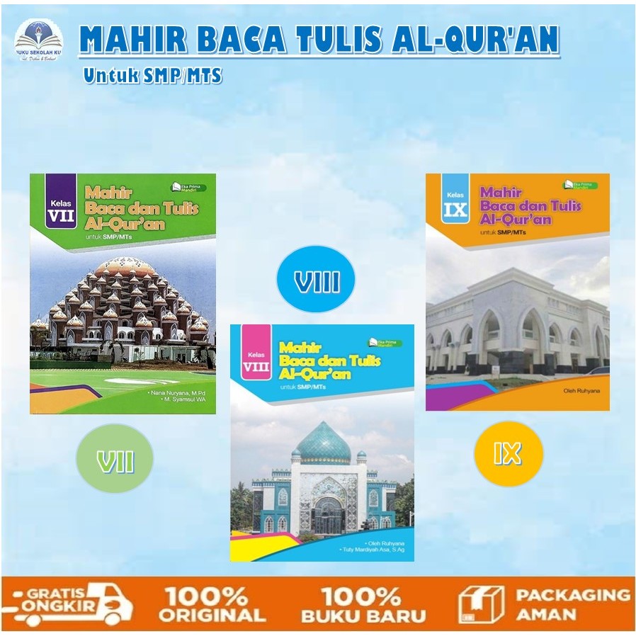 Mahir Baca Tulis Al Qur'an (BTQ) Untuk SMP/MTS Kelas 7,8,9 - Penerbit Eka Prima Mandiri