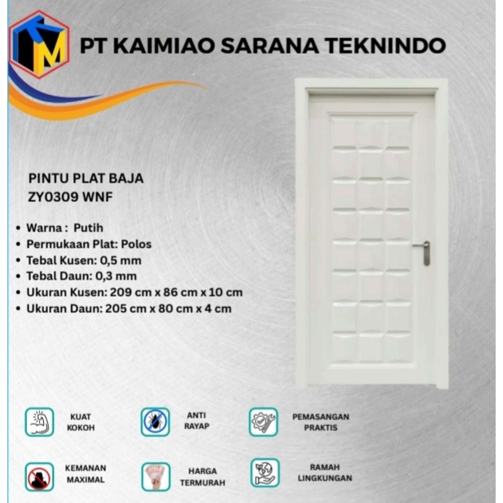 pintu alumunium, full baja, pintu toilet, pintu upvc, pintu baja printing