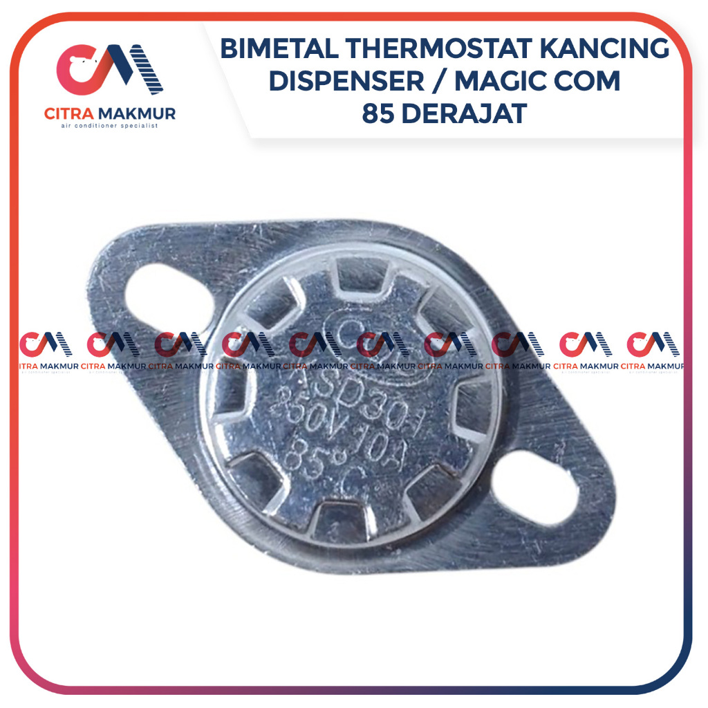 Thermostat Dispenser Magic Com Jar Rinnai 85 Derajat Yong Ma Sanken Bimetal  Sensor Suhu Thermo Disc