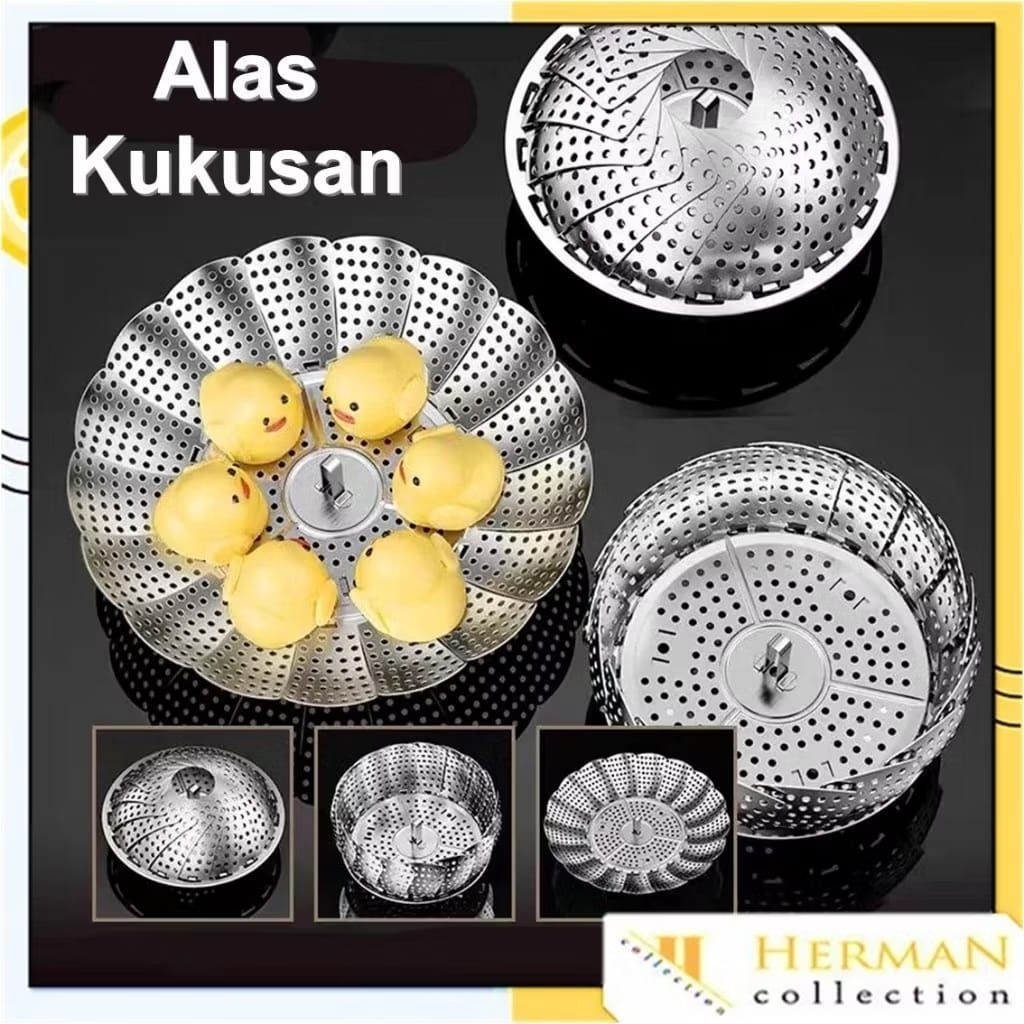 [moon baby] ALAT KUKUSAN MODEL BUNGA STAINLESS Alas kukusan makanan