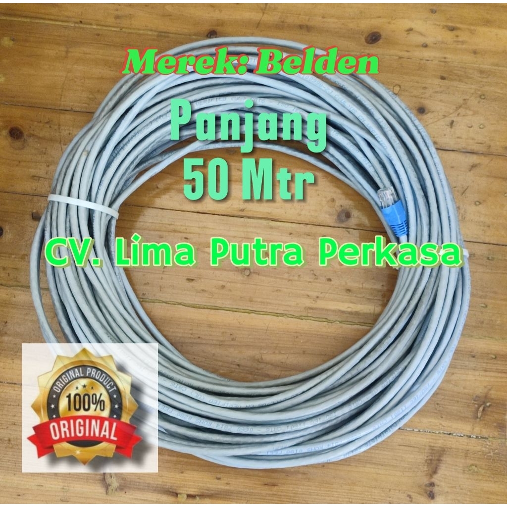 Kabel / Cable Belden cat 6 / kabel LAN Cat 6 Belden 50 meter - Original