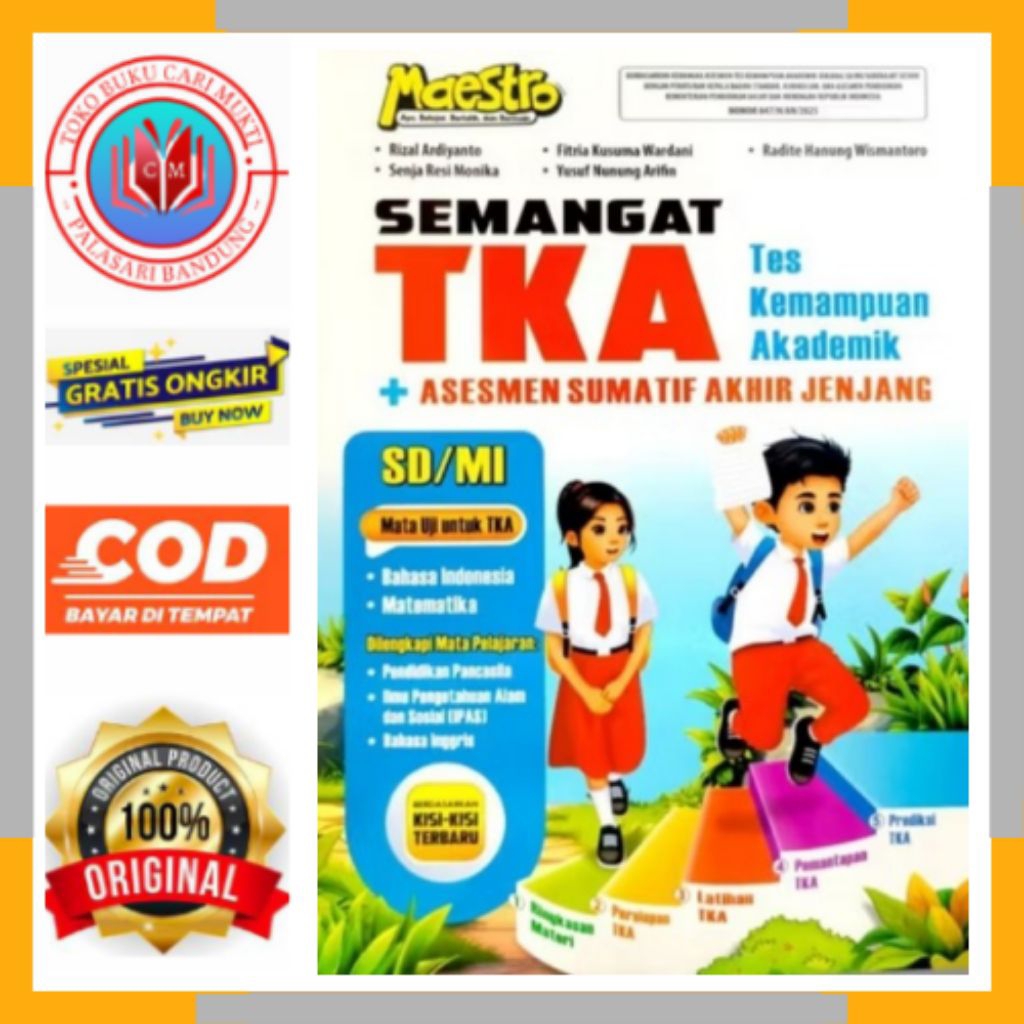 BUKU MAESTRO SEMANGAT TKA + ASESMEN SUMATIF AKHIR JENJANG SD/MI CV HASAN PRATAMA