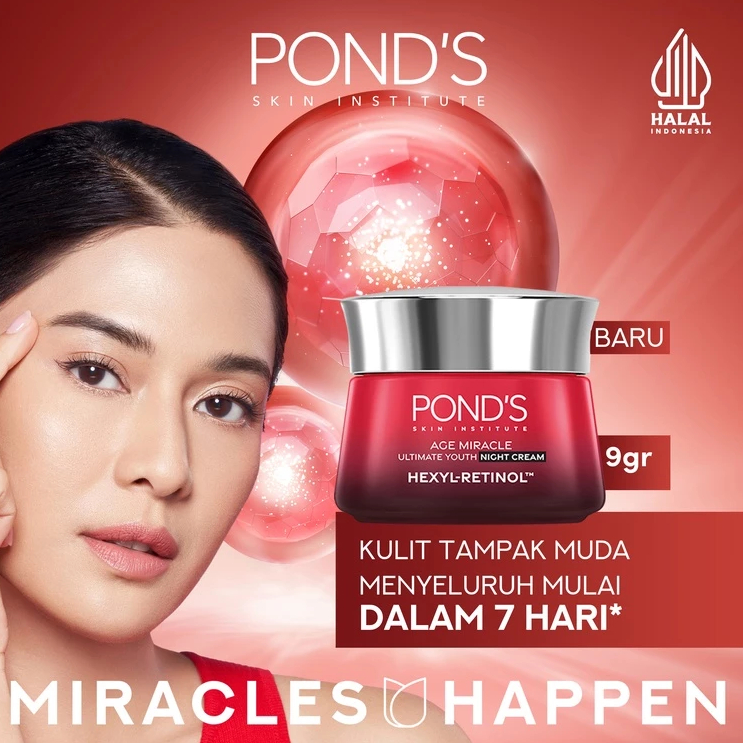 Pond's Age Miracle Night Cream Anti Aging 9gr