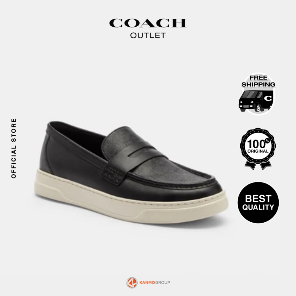 Coach Hybrid Loafer Signature Canvas - Sepatu Loafer Pria