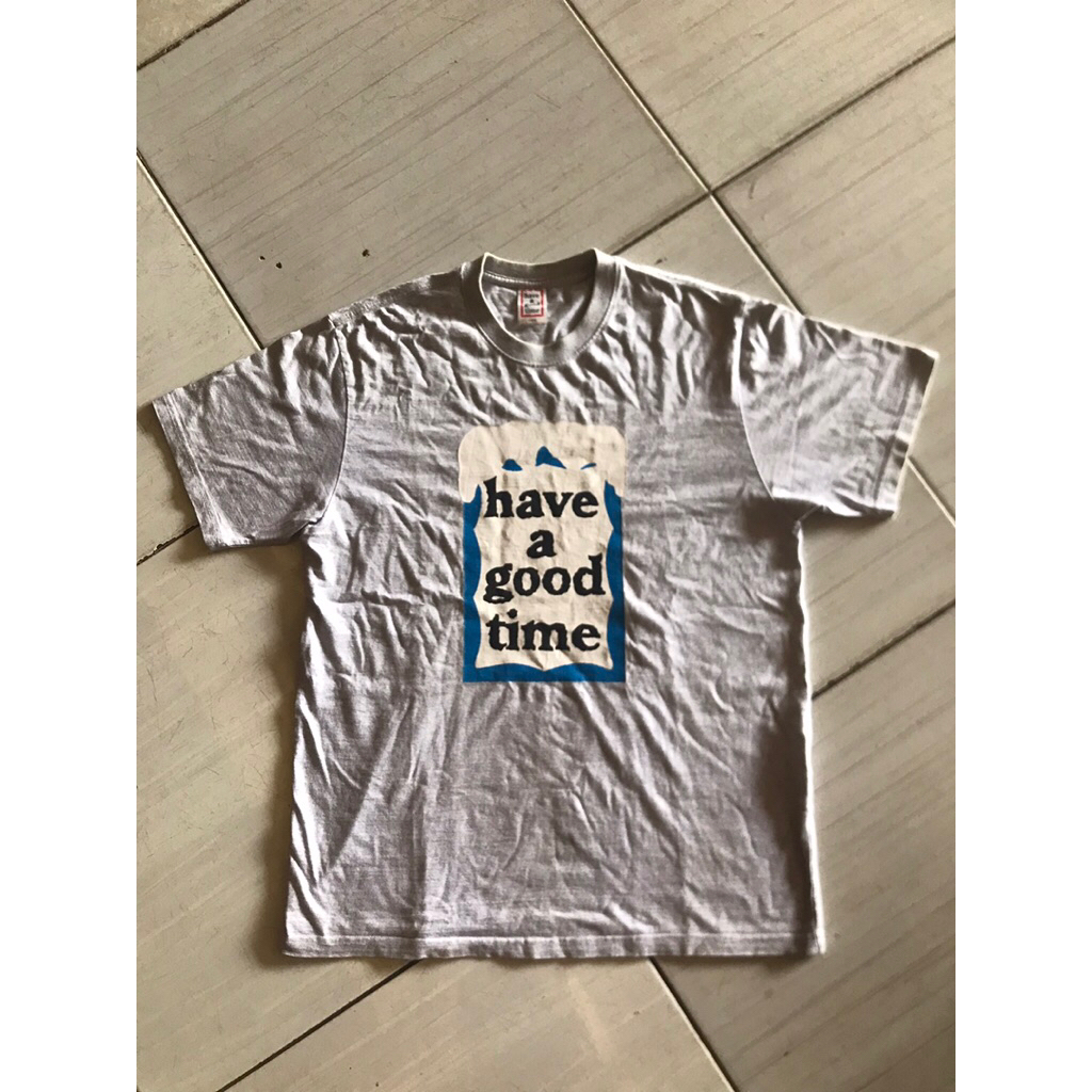 HAVE A GOOD TIME BLUE FRAME GREY TSHIRT
