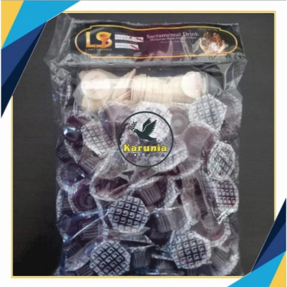Paket Anggur dan hosti ayat perjamuan kudus /Anggur dan roti sakramen/ anggur komuni / sakramen perj