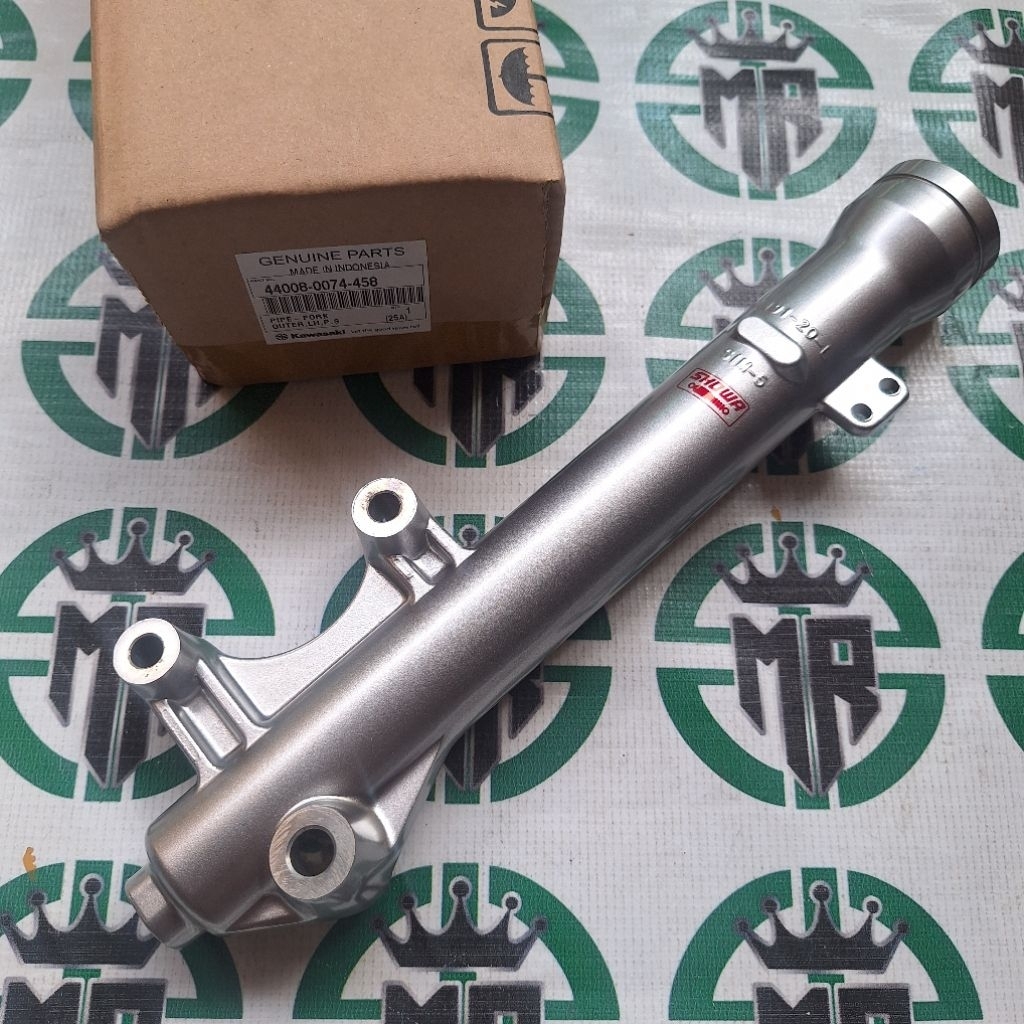 tabung bottom botom botem as shock sok skok depan sebelah kiri kawasaki klx 150 S L G original