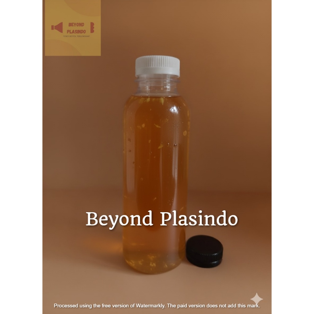 Botol Almond 250 ml / Botol Plastik PET 250ml / Botol Minuman Plastik / Botol Kekinian