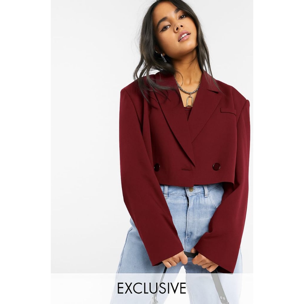 Outer Blazer Pendek Wanita Lengan Panjang Casual Korean Style