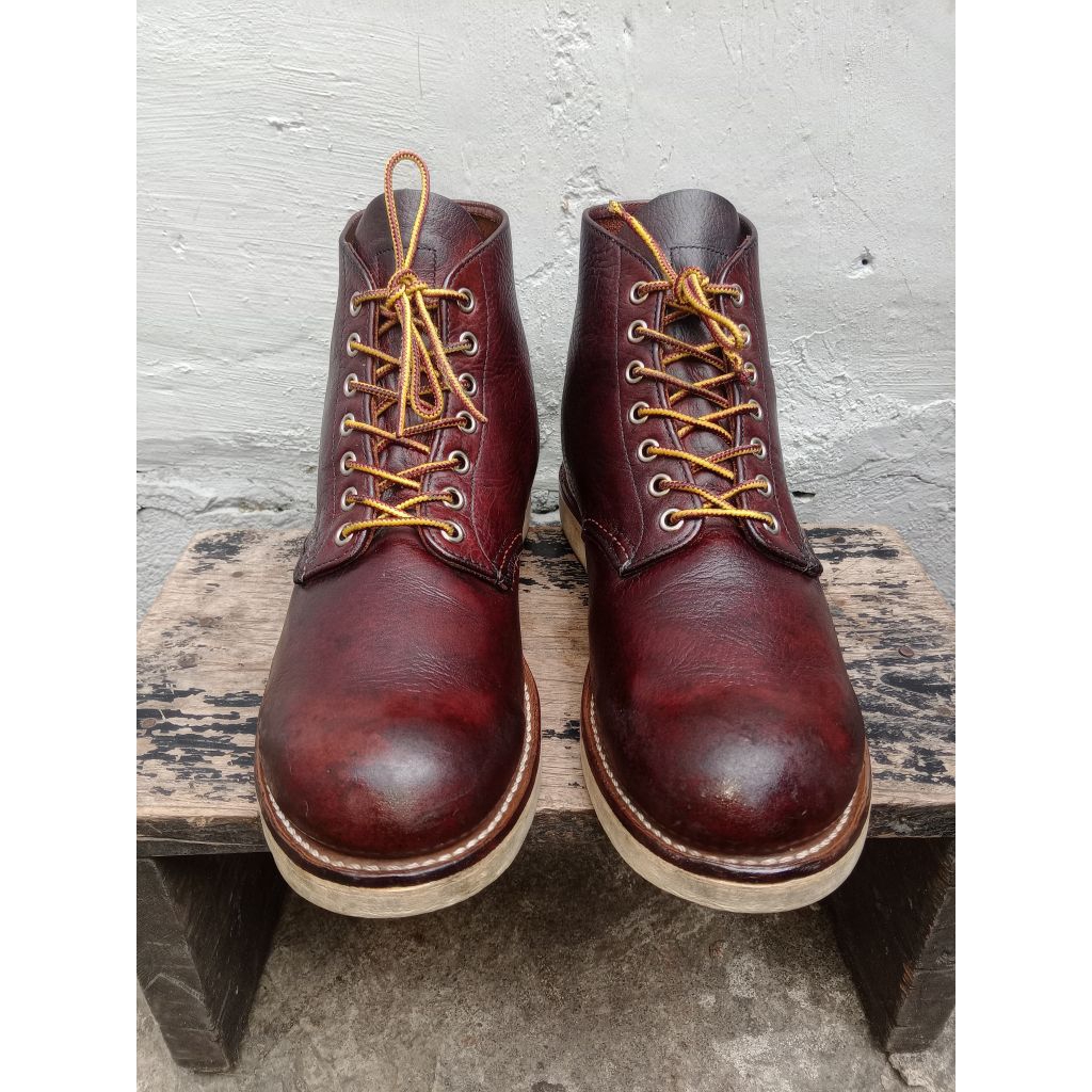 Redwing shoes 8196 Briar OilSilk Vintage sepatu kulit original USA Round toe boot Red wing non Safet
