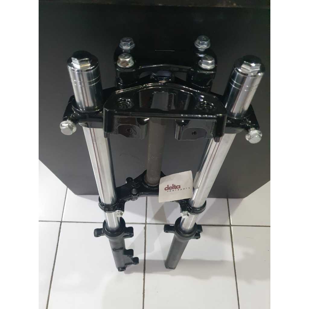 SHOCK SHOCKBREAKER SOK DEPAN ASSY + SEGITIGA MEGAPRO NEW MONO