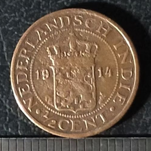 #02-BK. KOIN KUNO || BENGGOL 1/2 CENT TAHUN 1914
