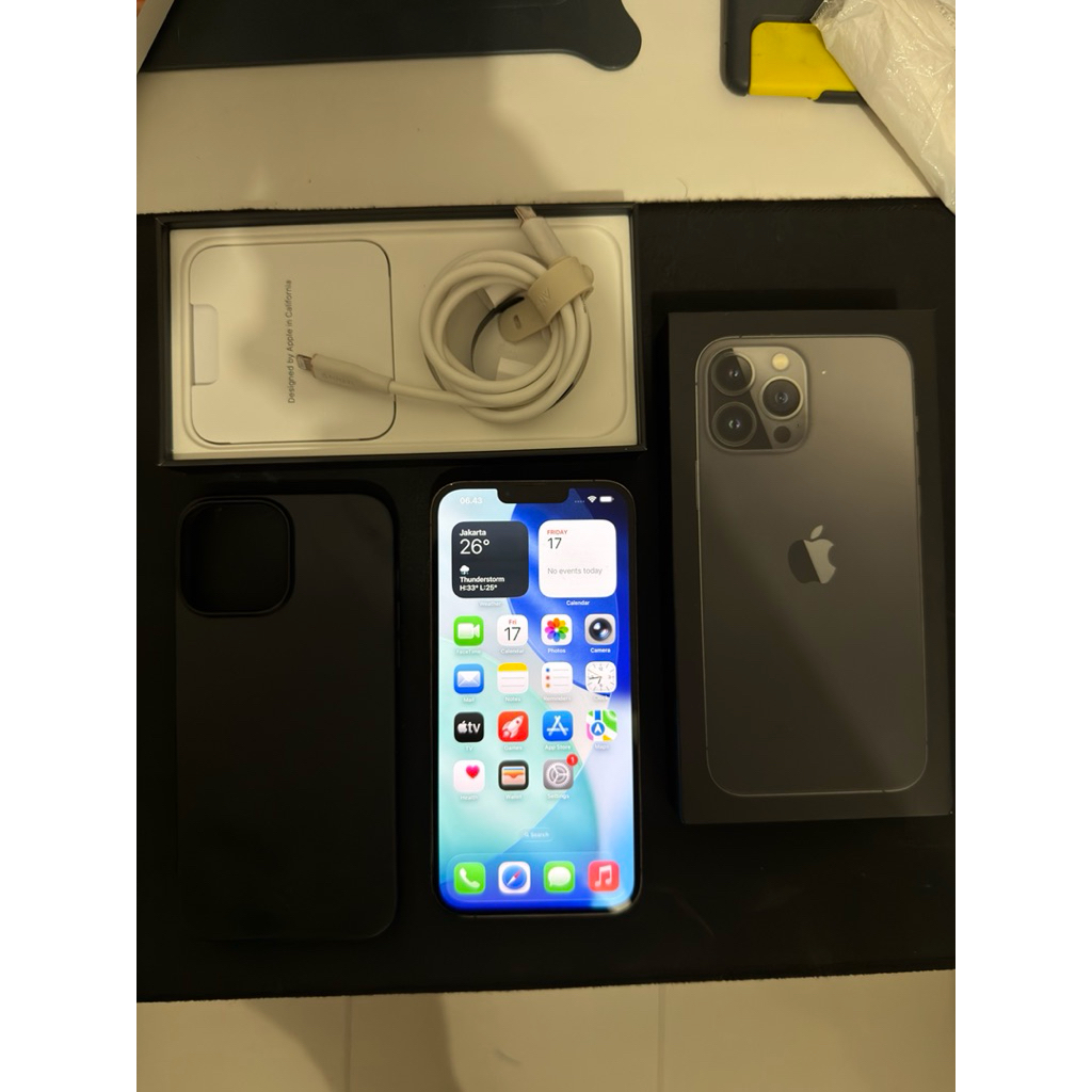 iPhone 13 Pro Max 128gb Steel Grey Graphite Second Mulus