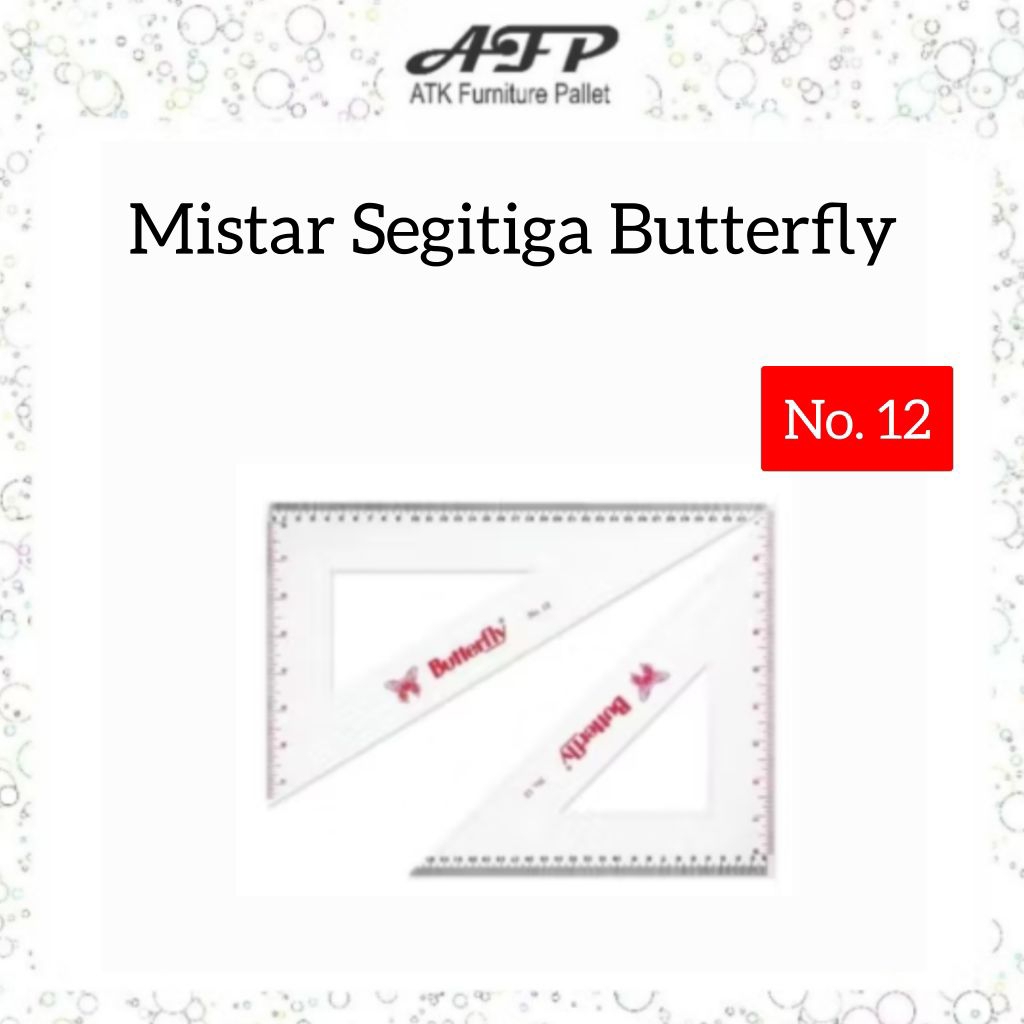 Mistar Segitiga Set No 12 Butterfly