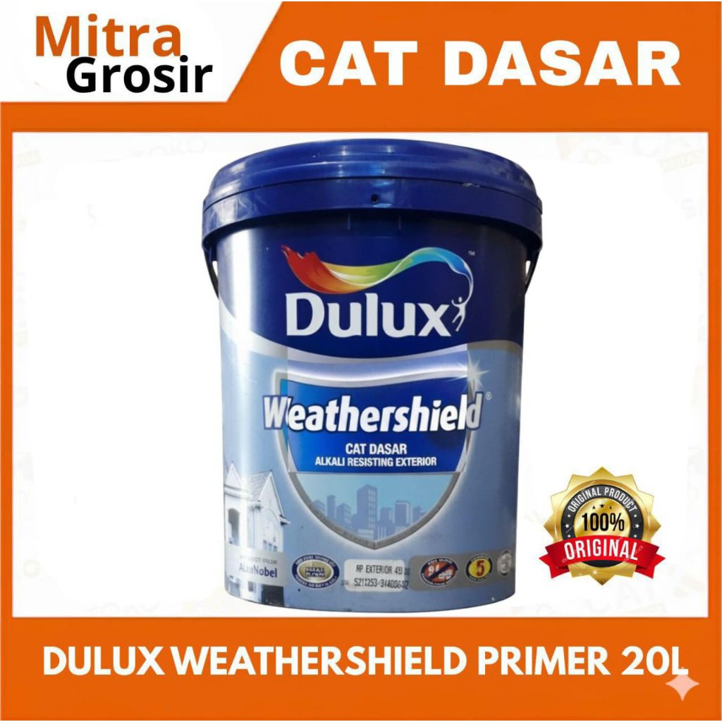 DULUX CAT DASAR EXTERIOR | DULUX WEATHERSHIELD ALKALI 20 LITER | DULUX SEALER EXTERIOR | KEMASAN PAI