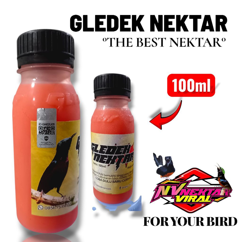 Gledek Nektar sogon konin 100ml original barcode
