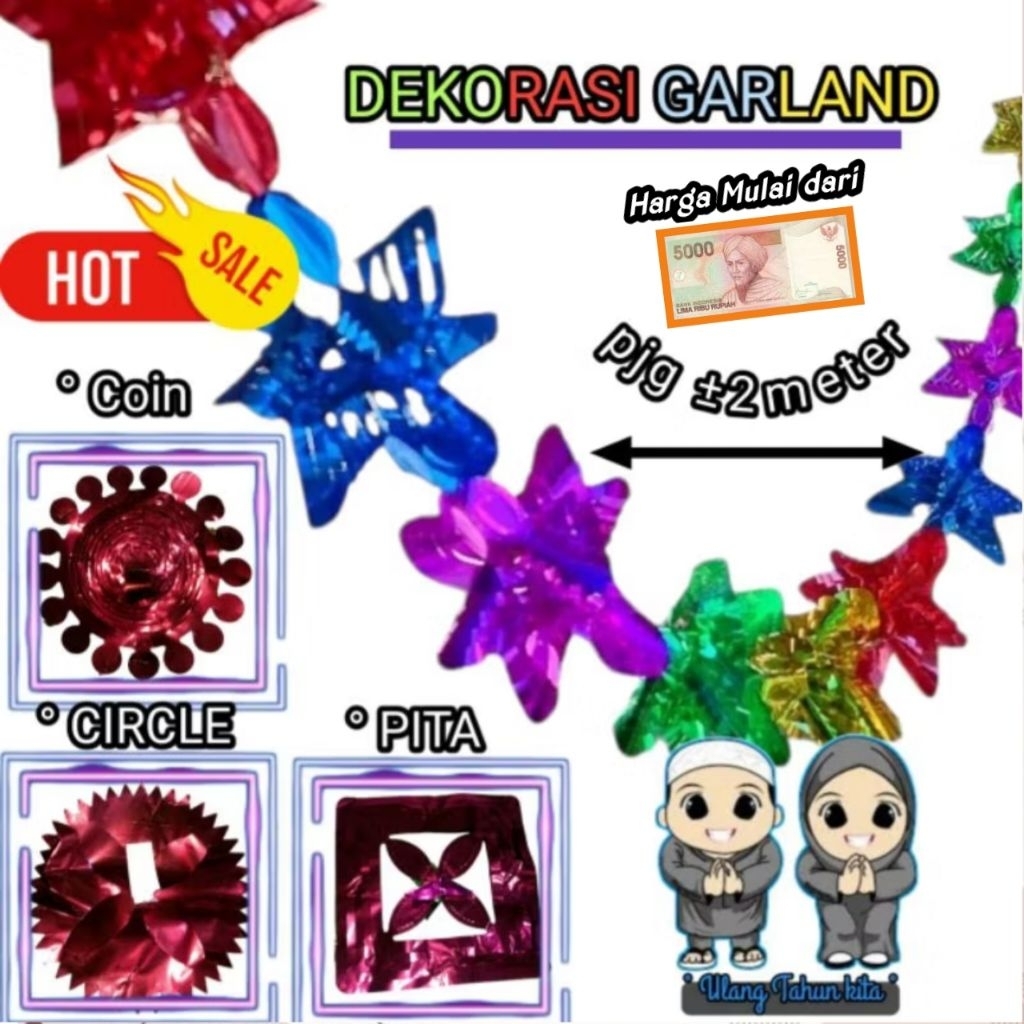 Dekorasi Garland Pesta,dekorasi Garland natal,dekorasi garland Christmas,garland natal