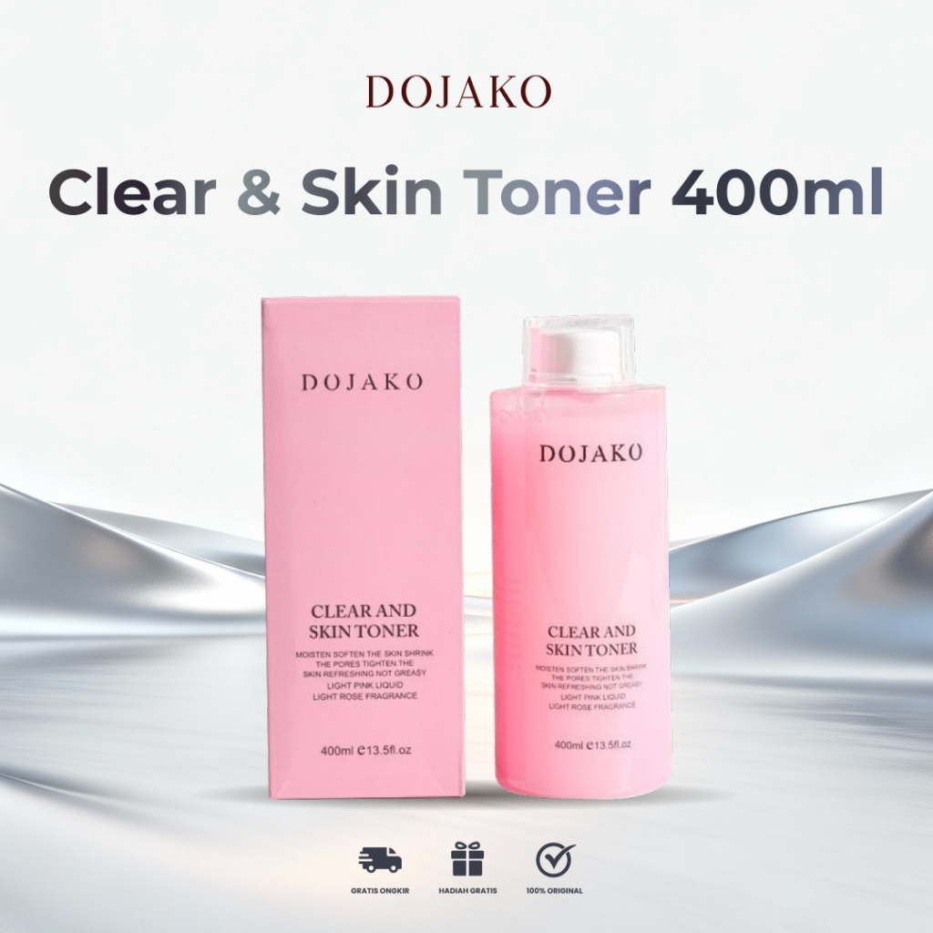 DOJAKO TONER 400ML SEGEDE GABAN HEMAT SAMPAI BERBULAN BULAN MEMBERSIHKAN KULIT ORIGINAL COD