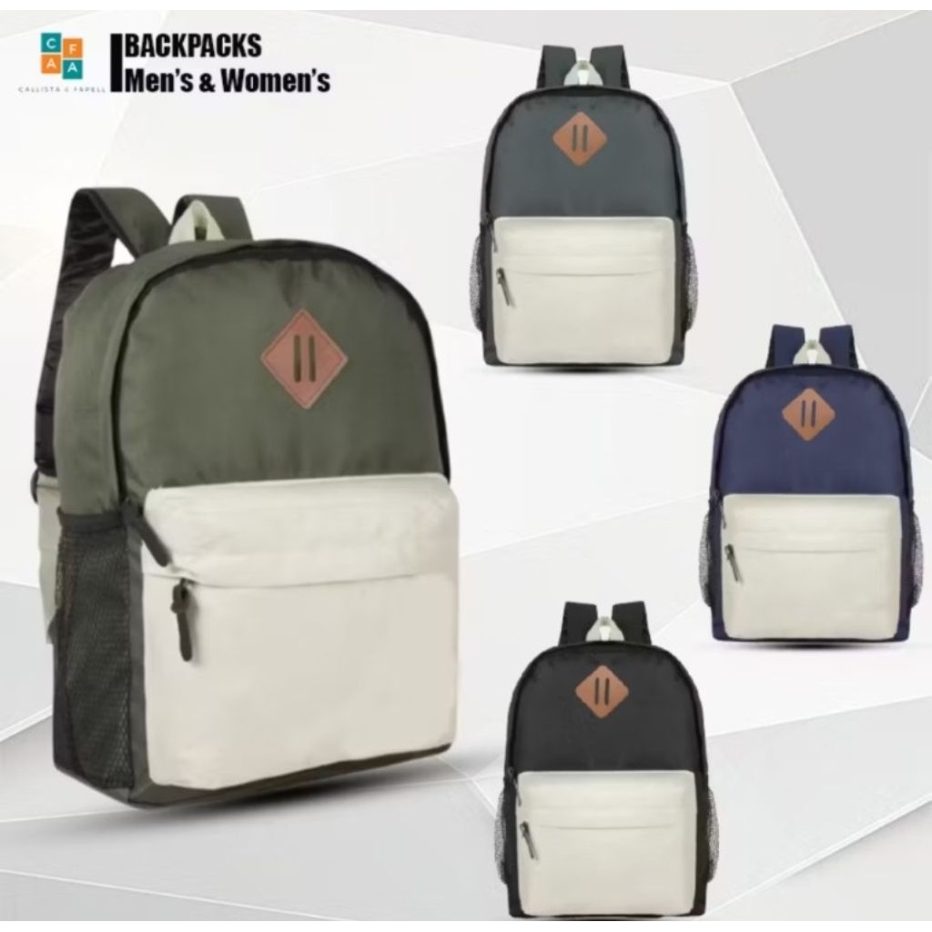 Ransel Backpack Pria & Wanita / Tas Sekolah / Tas Kerja / Ransel Laptop