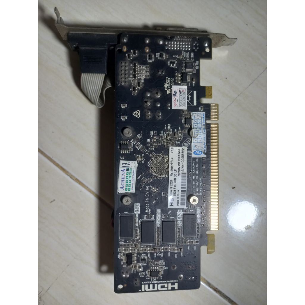 VGA Gaming/Desain 2GB AMD RADEON HD 6570  ddr3 128bit second preloved nomal