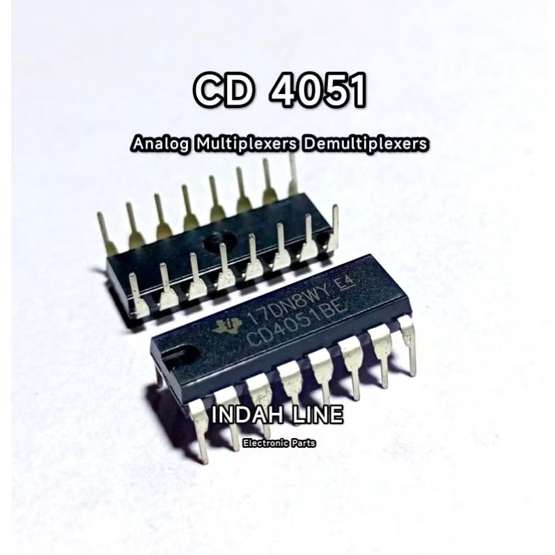 IC CD4051 CD 4051 CD4051BE HCF4051 HEF4051 MC14051 Analog Multiplexers Demultiplexers