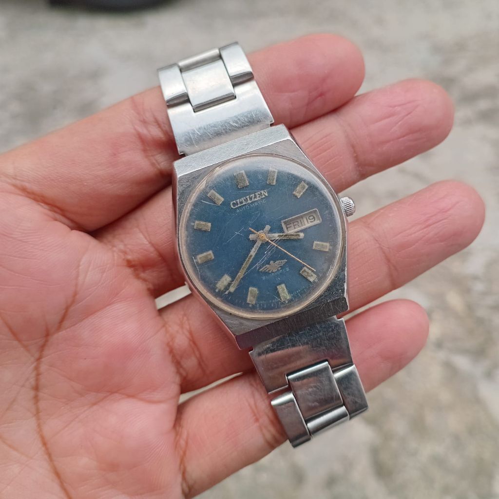 CITIZEN AUTOMATIC ORIGINAL DIAL BIRU