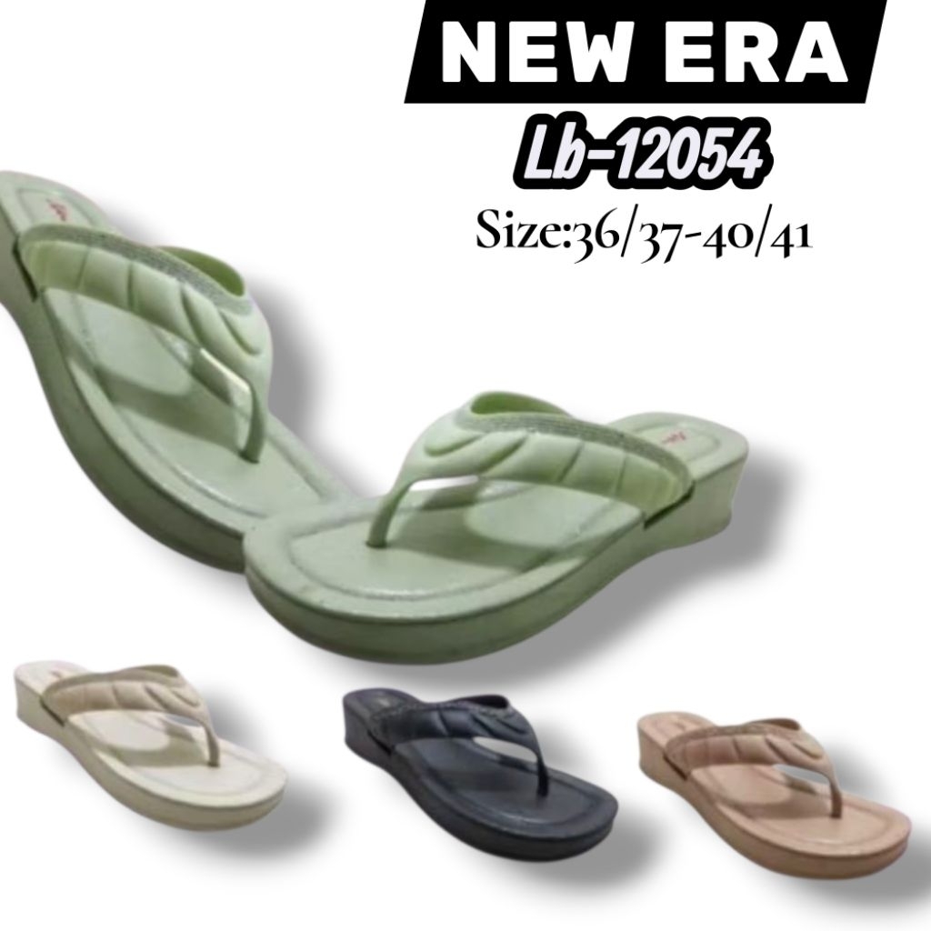 SANDAL JEPIT WANITA KARET JELLY NEW ERA  WEDGES KERUT BLINK 36/37-40/41