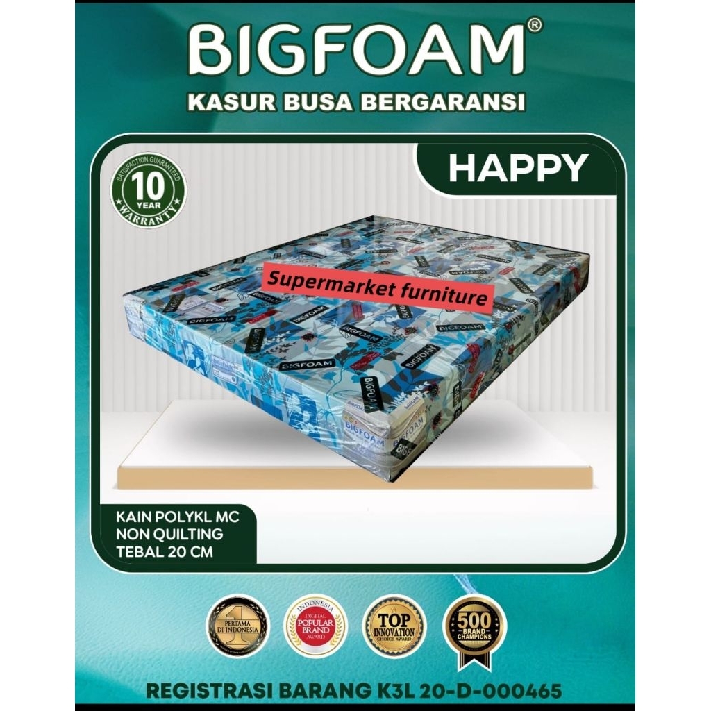 Kasur Busa BIG FOAM 200 CM X 180 CM X 20 CM) BIg Foam Happ