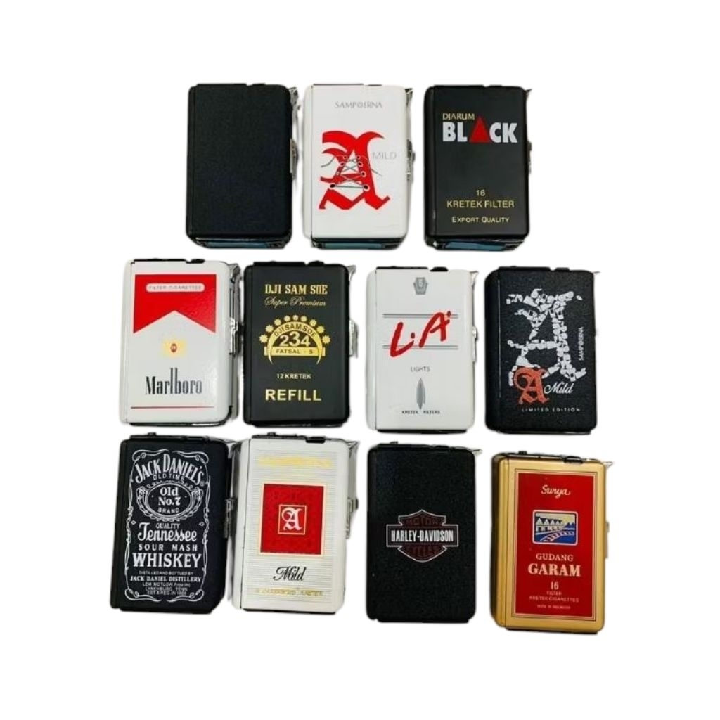 Kotak Penyimpanan Rokok Plus Korek Termurah