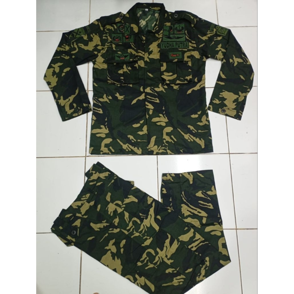 baju pdl loreng ppm lengkap wing bahan drill exclusive