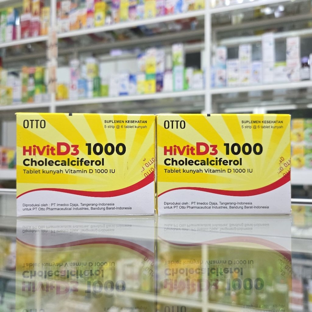 Hivit D3 1000 vitamin D3 1 box (30 butir)