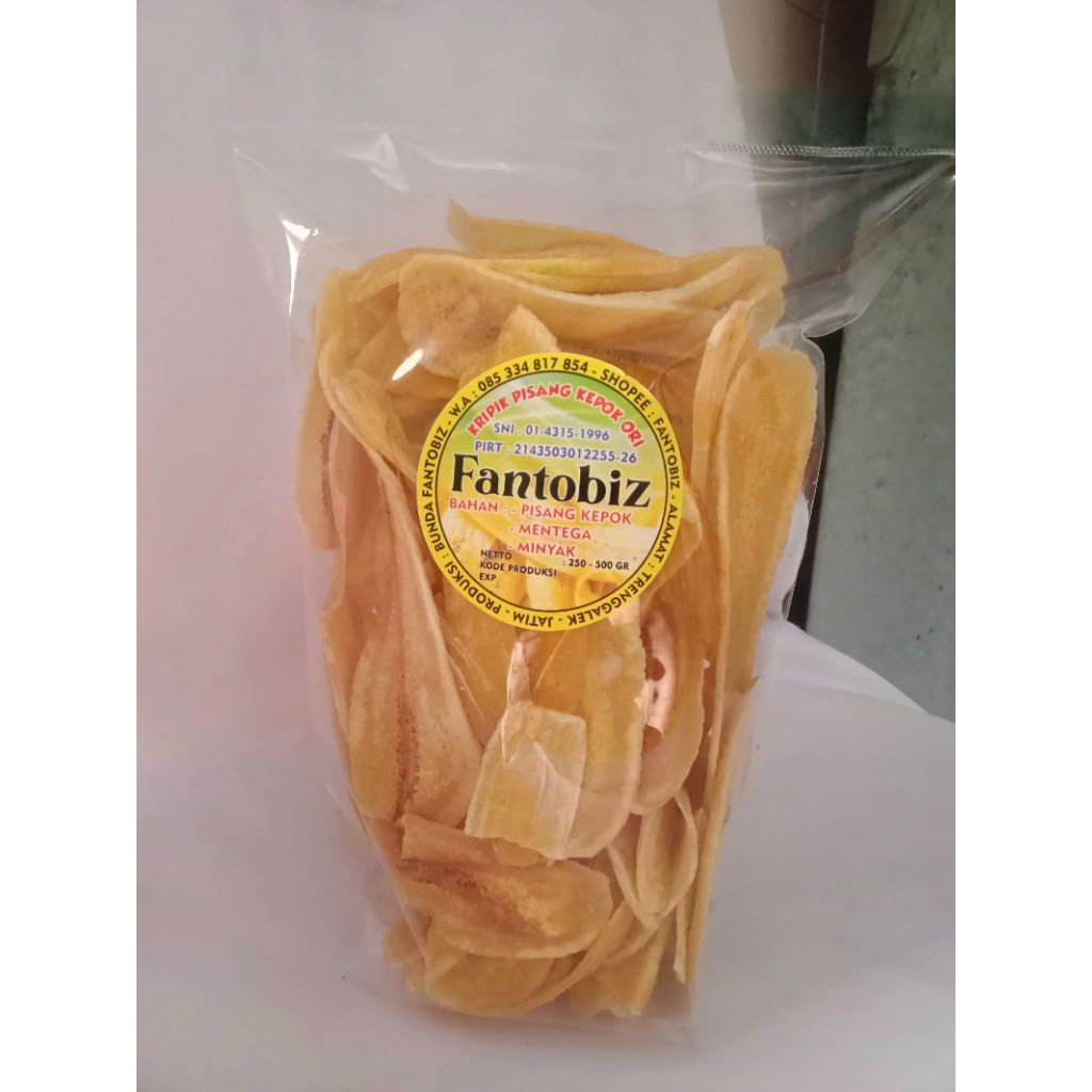 kripik pisang kepok ori / kripik pisang / kripik pisang kremes