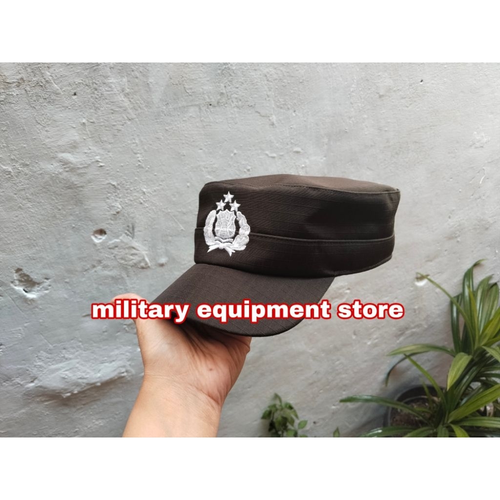 TOPI KOMANDO BINTARA POLRI - TOPI BINTARA POLRI ASLI JATAH PEMBAGIAN - TOPI LAPANGAN BINTARA POLISI