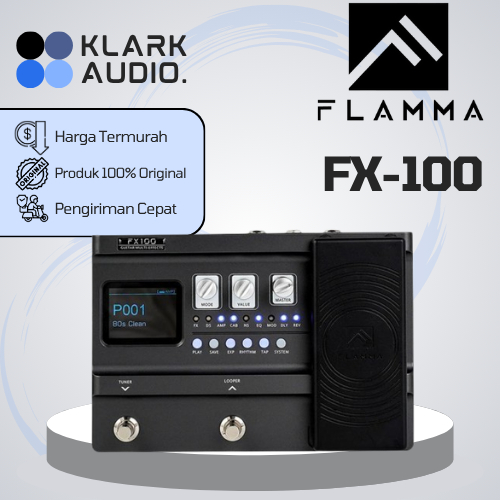 FLAMMA FX100 / FX 100 / FX-100 Portable Multi Effects / Efek Pedal ORIGINAL