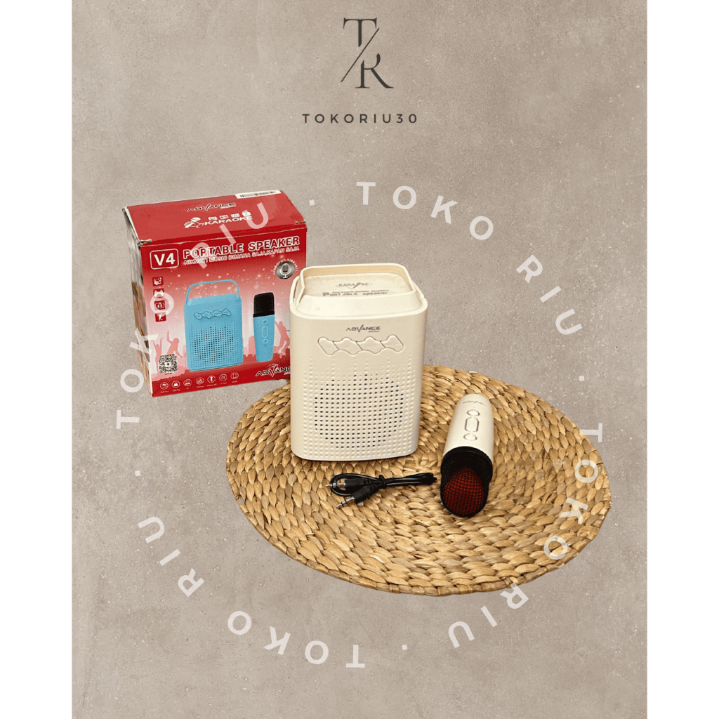 Advance Speaker Bluetooth Karaoke Portable Microphone Wireless Speaker Mic Bluetooth Karaoke V4