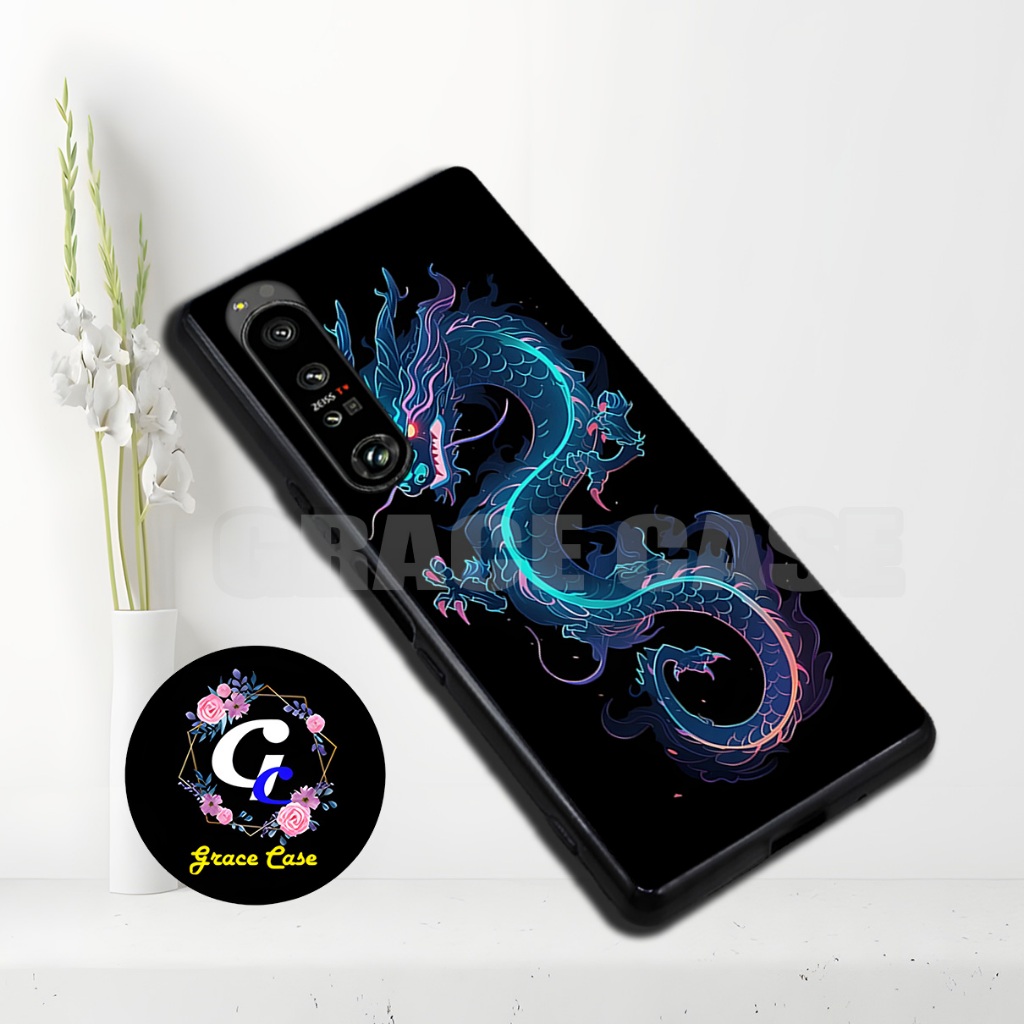 (GC13) Softcase karet Hp - SONY XPERIA 1 MARK 2/MARK 4/XPERIA 5 MARK 3 TERBARU - Motif Naga  / Silik