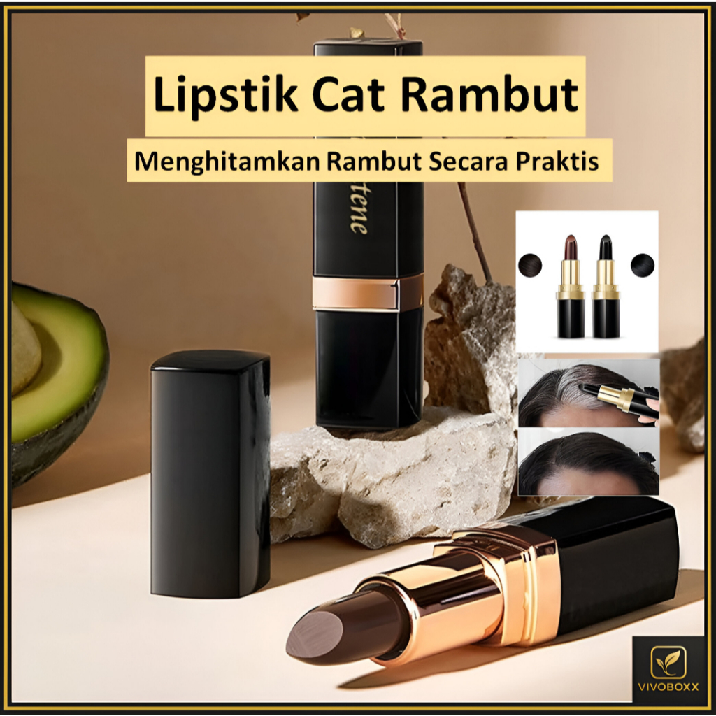 Lipstik Cat Rambut Uban Penghitam Pewarna Rambut